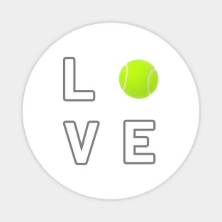 Tennis Ball Love Unique Sports Statement Piece Magnet